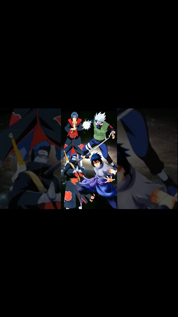 itachi, Kisame Lawan Sasuke, Kakashi.#shorts