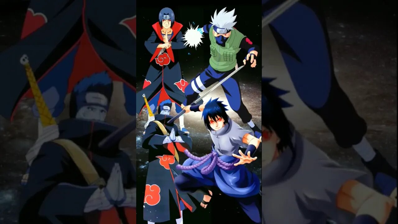 itachi, Kisame Lawan Sasuke, Kakashi.#shorts