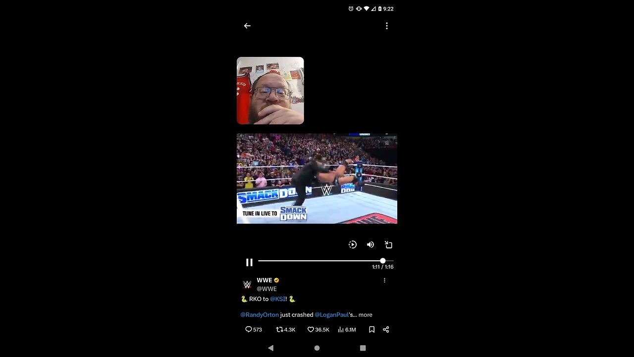 KSI Gets RKO From Randy Orton (WWE)