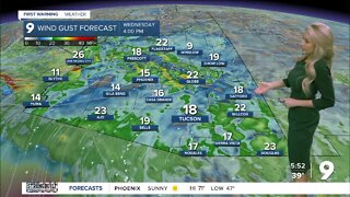 Cooler than normal and breezy at times