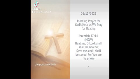 Morning Prayer for God's Help as We Pray for healing #Shorts