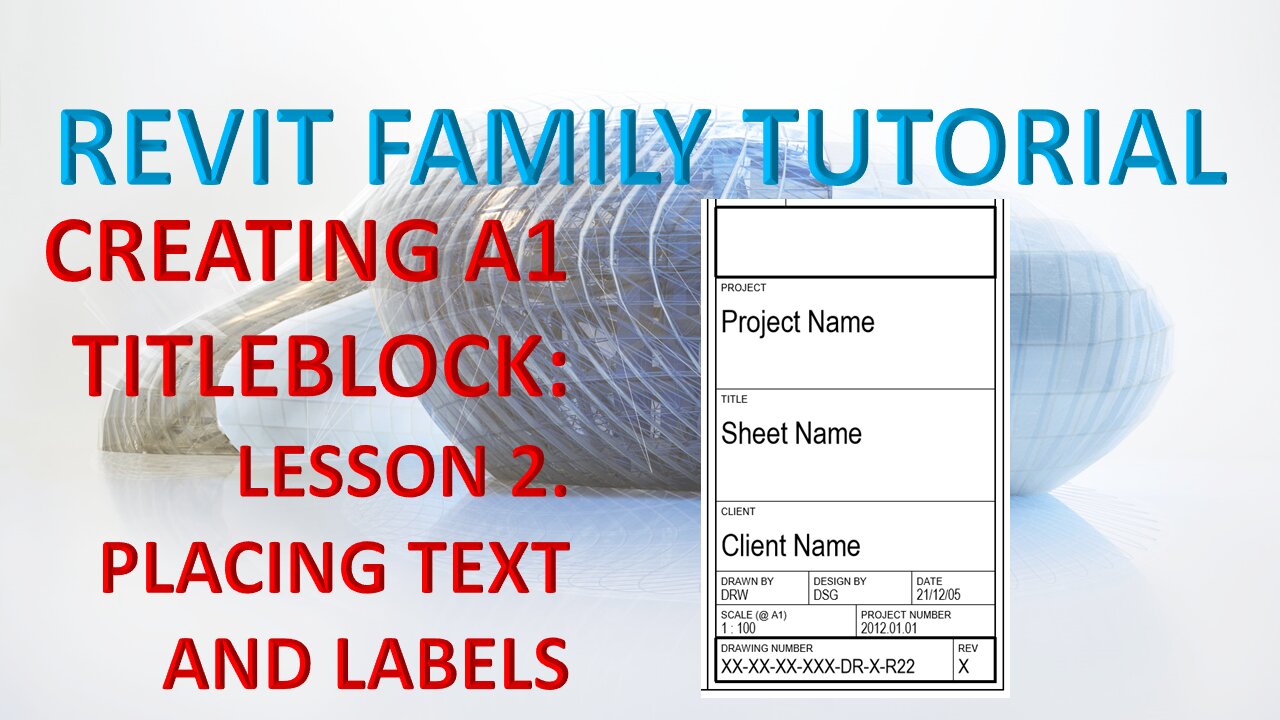 CREATING A1 TITLEBLOCK LESSON 2 - PLACING TEXT AND LABELS