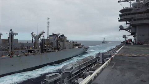 USS George H.W. Bush (CVN 77) Fueling-at-Sea Exercise