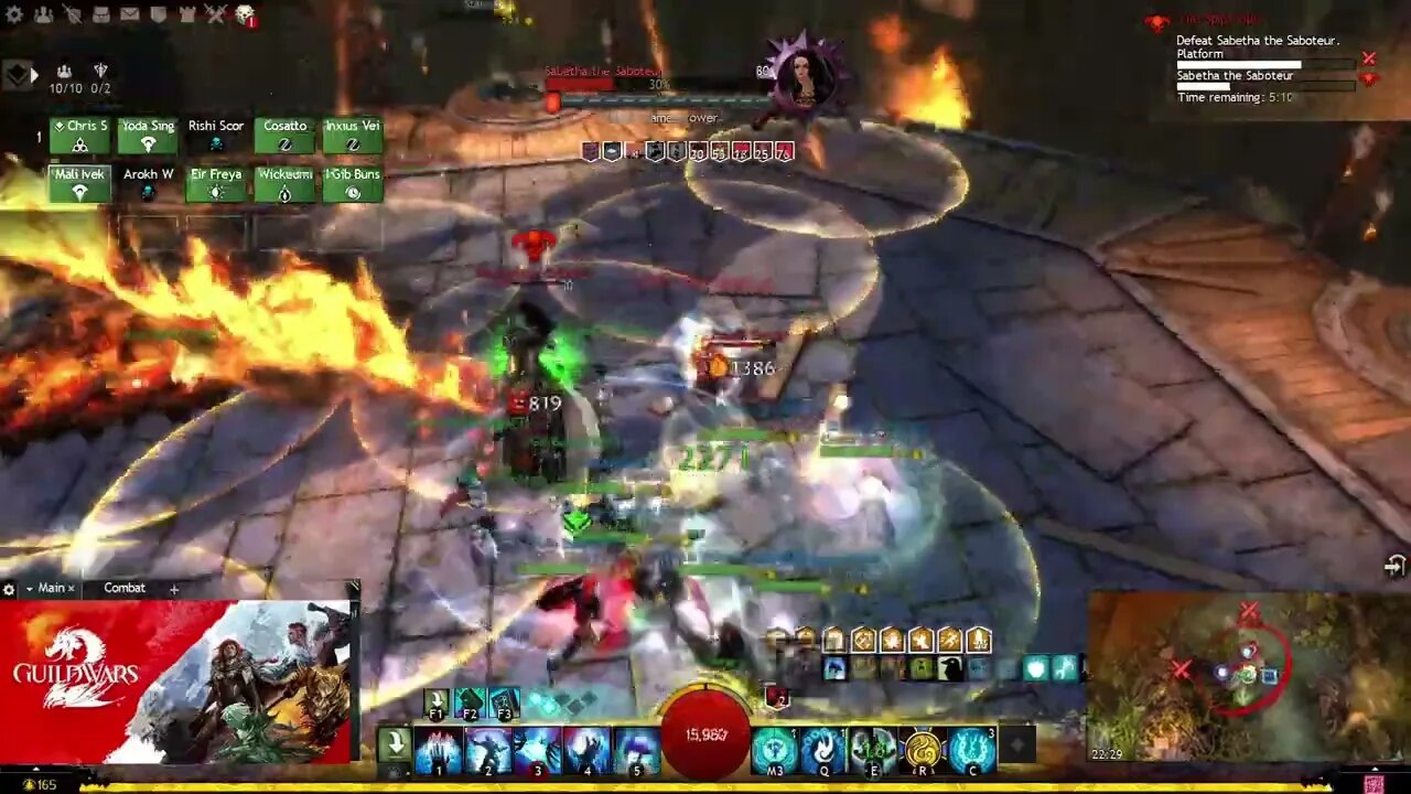 Guild Wars 2: Raid Spirit Vale, Boss: Sabetha the Saboteur