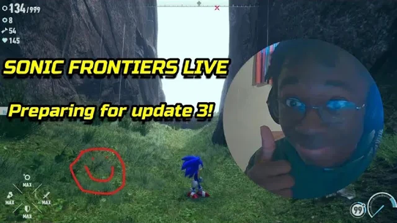 Sonic Frontiers Playthrough Live! (Preparing for Update 3) (Face Cam!)