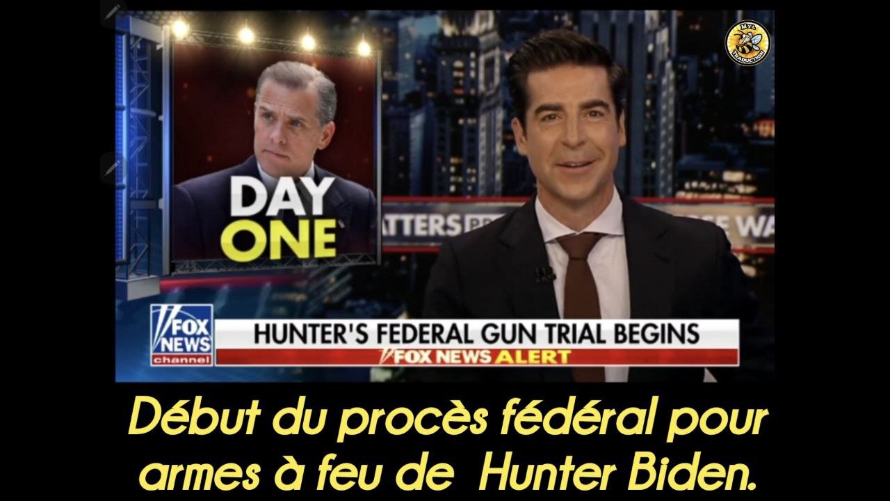 🔘Jour Un. Début du procès fédéral pour armes à feu de Hunter Biden.