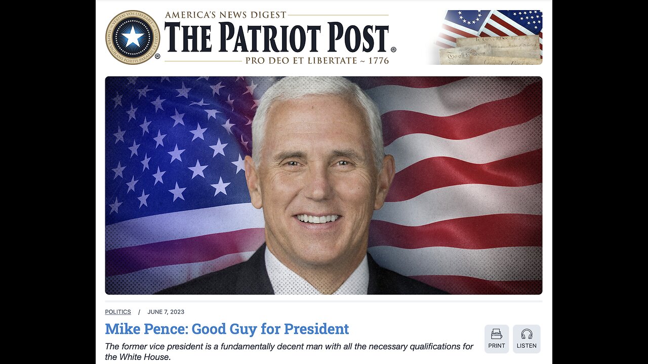 The Patriot Post Audio Edition Podcast for 6/7/23