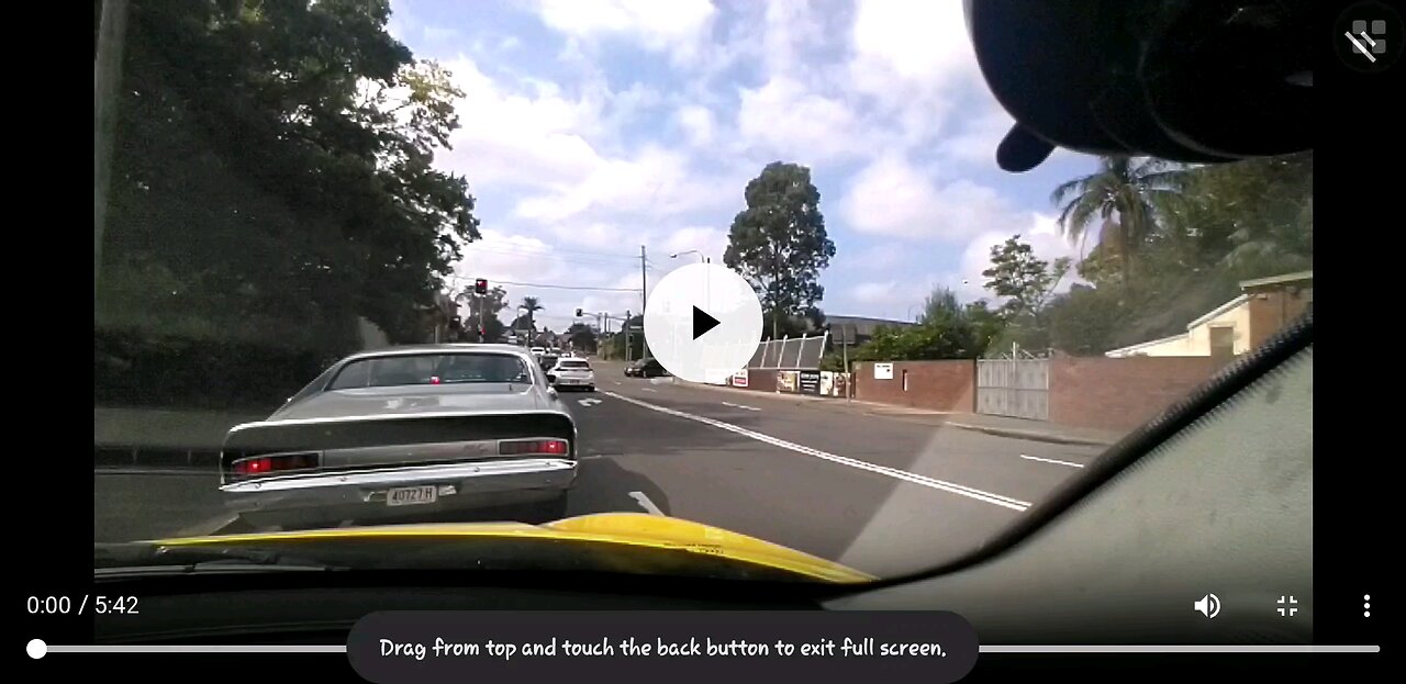 Driving the old girl home.