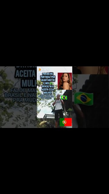 🐕ANITTA! Parabéns Portugal por vaiar ela que fala mal do Brasil e nada fez pra mudar!