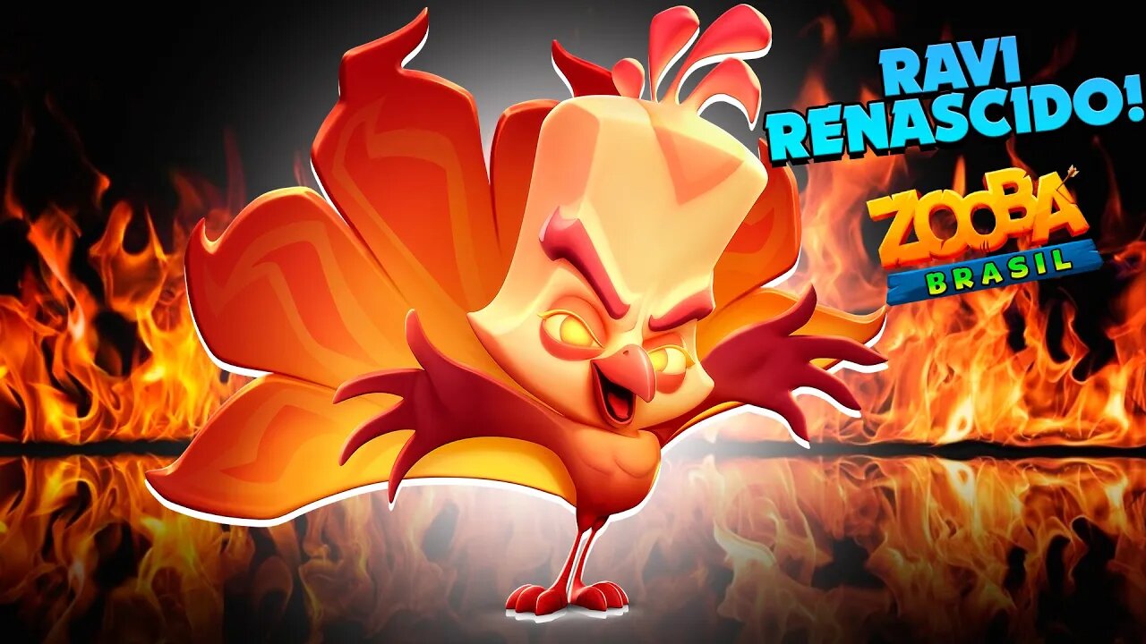 TESTEI O RAVI RENASCIDO NOVA SKIN FÊNIX CHEGOU! ZOOBA: Jogo de Batalha Animal!