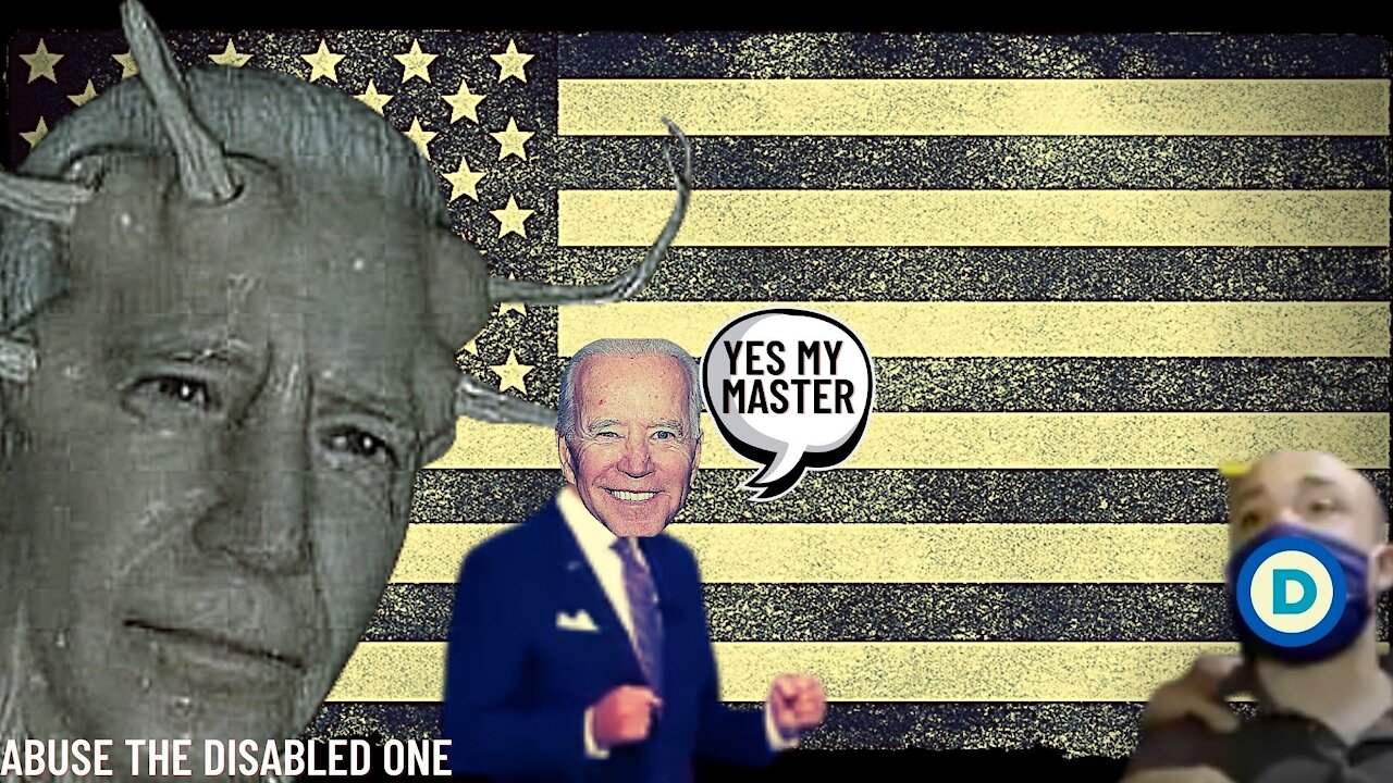 Joe Biden uses a Disabled Man to try and Steal Let's Go Brandon from the People