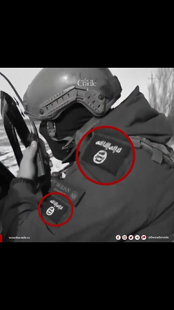 The Associated Press has published footage of a Ukrainian unit commander wearing an ISIS patch