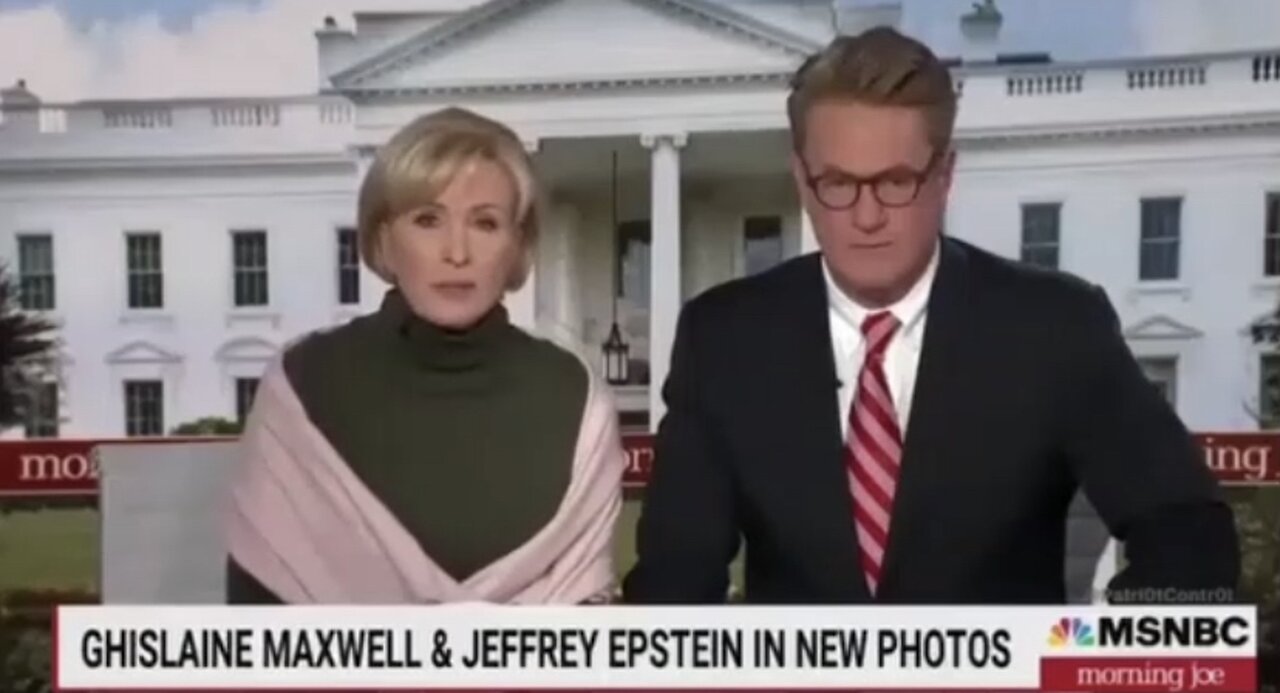 MSNBC pushing child sex trafficking as a conspiracy theory, they both are POS