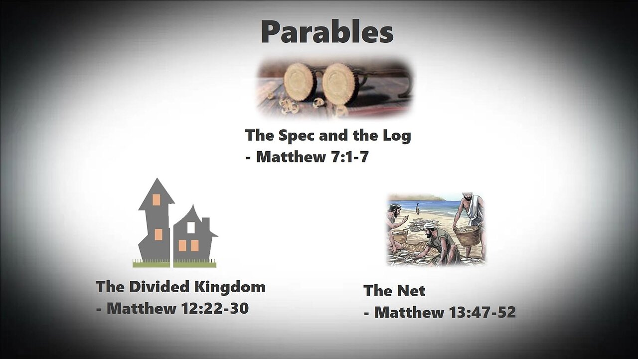 Parables: The Spec and the Log / The Divided Kingdom / The Net