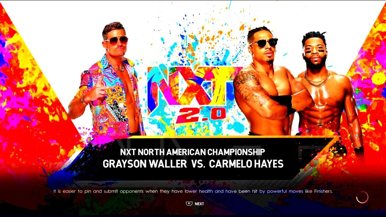 NXT The Great American Bash 2022 Hayes w/ Williams v Waller for the NXT North American Championship