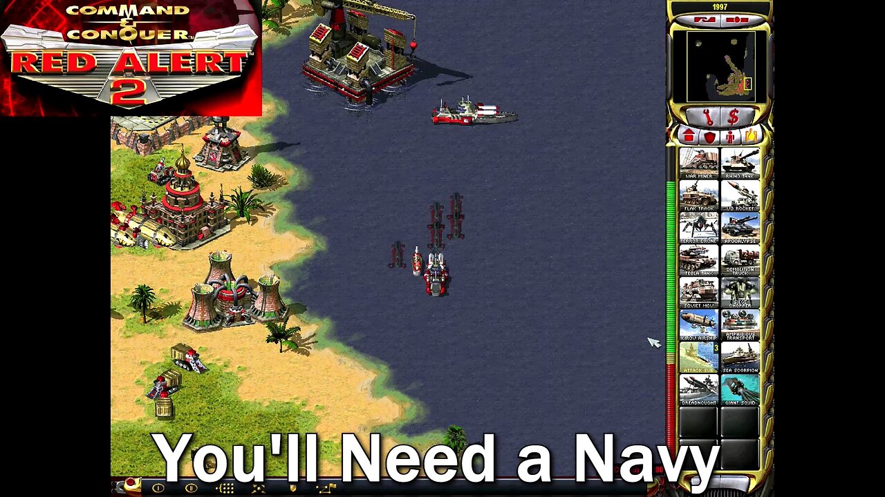 Command and Conquer: Red Alert 2: Yuri's Revenge- Soviets- Mission 5- Escape Velocity