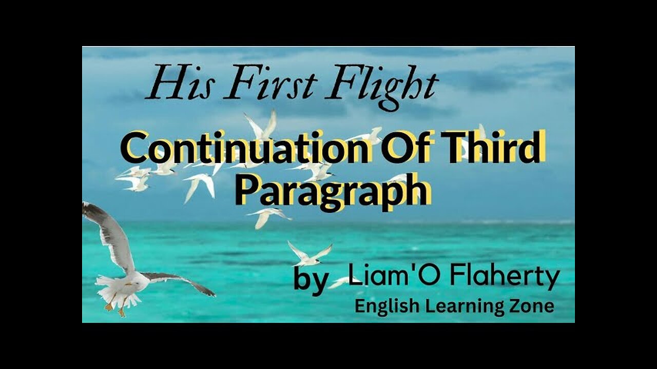 His first Flight || second Paragraph || explanation || story || || Command English