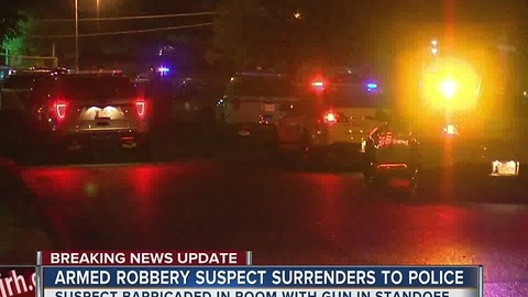 Suspect surrenders to police after all night standoff in North Tulsa