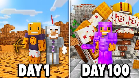 I Survived 100 Days in a COOKIE UNIVERSE in Minecraft Hardcore