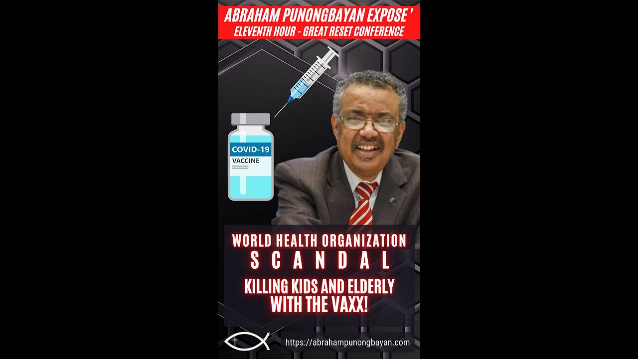 WHO Scandal - Kill Elderly and Kids with Vaxx - Abraham Punongbayan Shorts