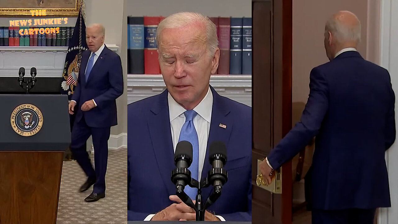 Biden the mumbling president of the United States: "I'm about to uh take off in a few minutes to get in a helicopter out there to Japan."