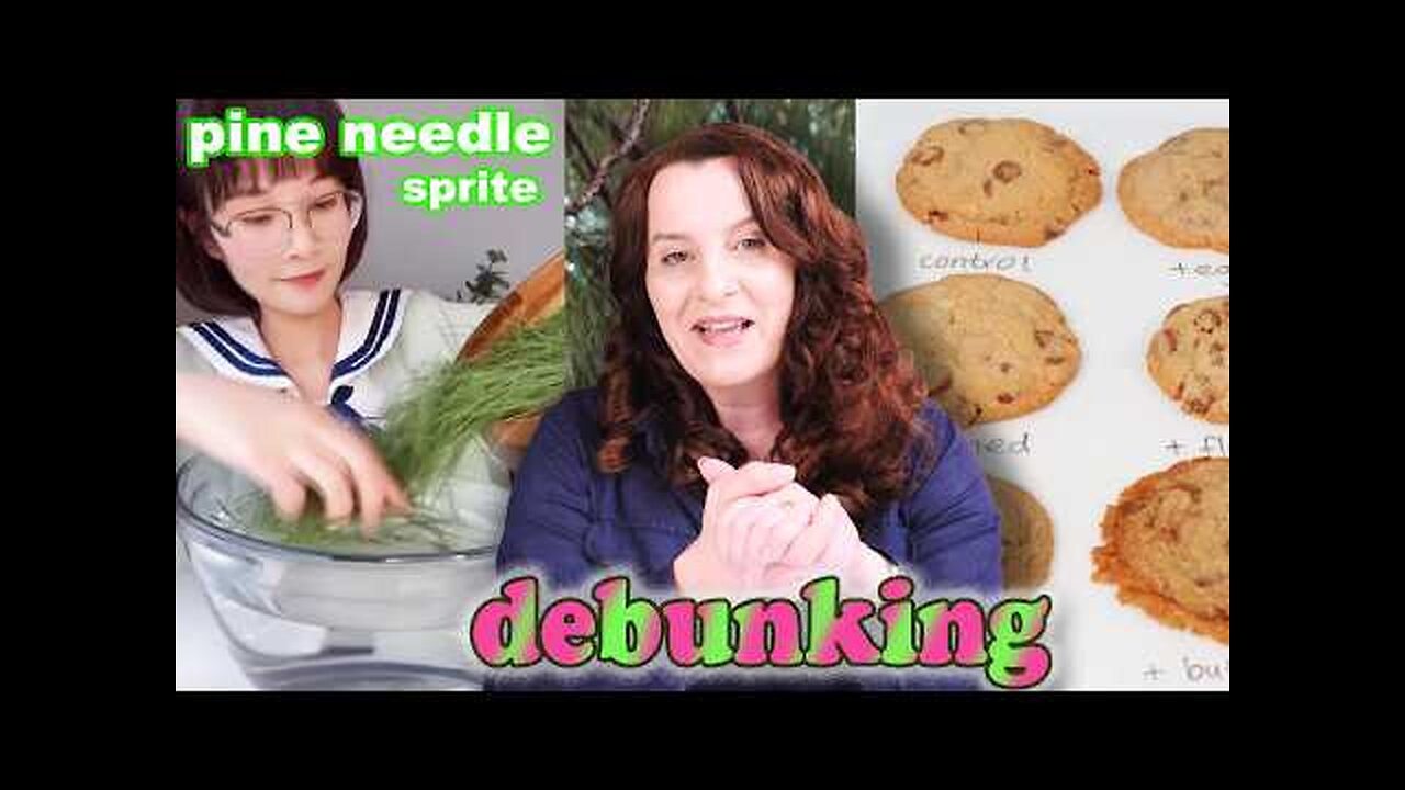 Debunking Pine Needle Soda, a Medical SCAM & flat cookie hacks | How To Cook That Ann Reardon