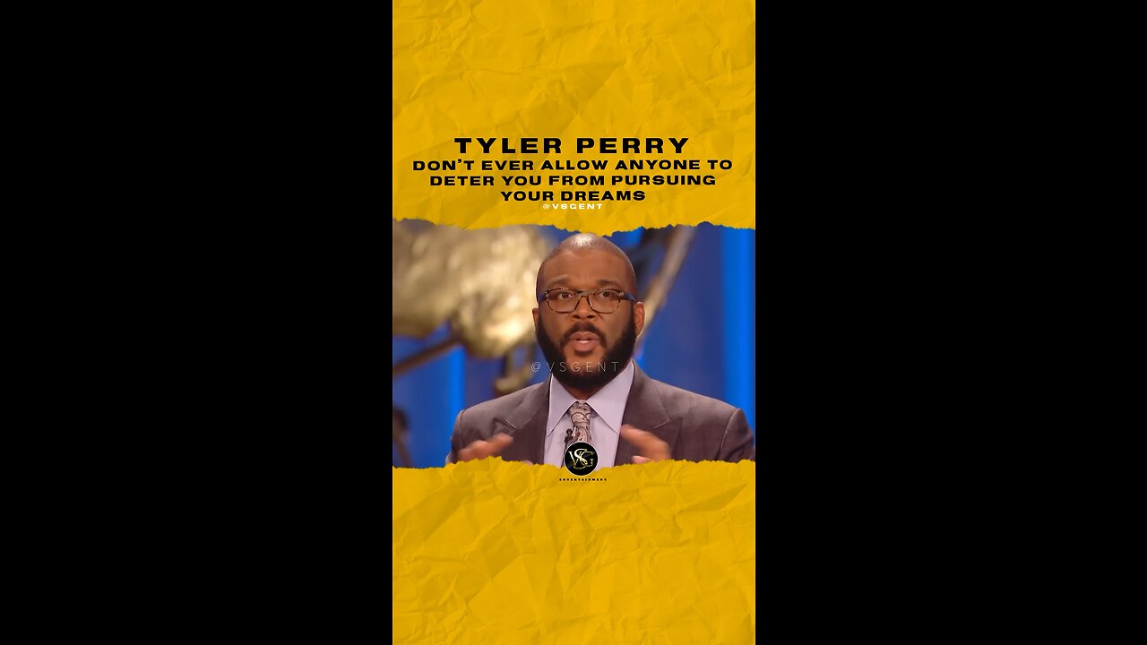#tylerperry Don’t ever allow anyone to deter you from pursuing your dreams. 🎥 @praiseontbn