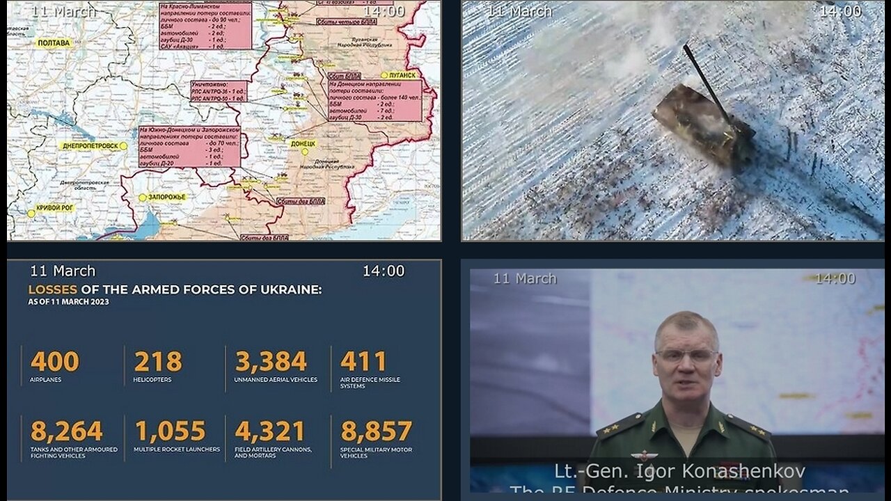 11.03.23 ⚡ Russian Defence Ministry report on the progress of the deNAZIfication of Ukraine