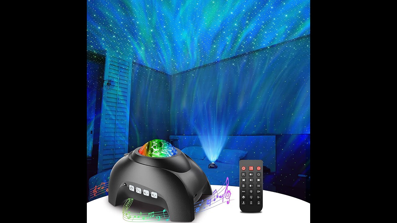 Rossetta Star Projector Galaxy Projector for Bedroom Bluetooth Speaker