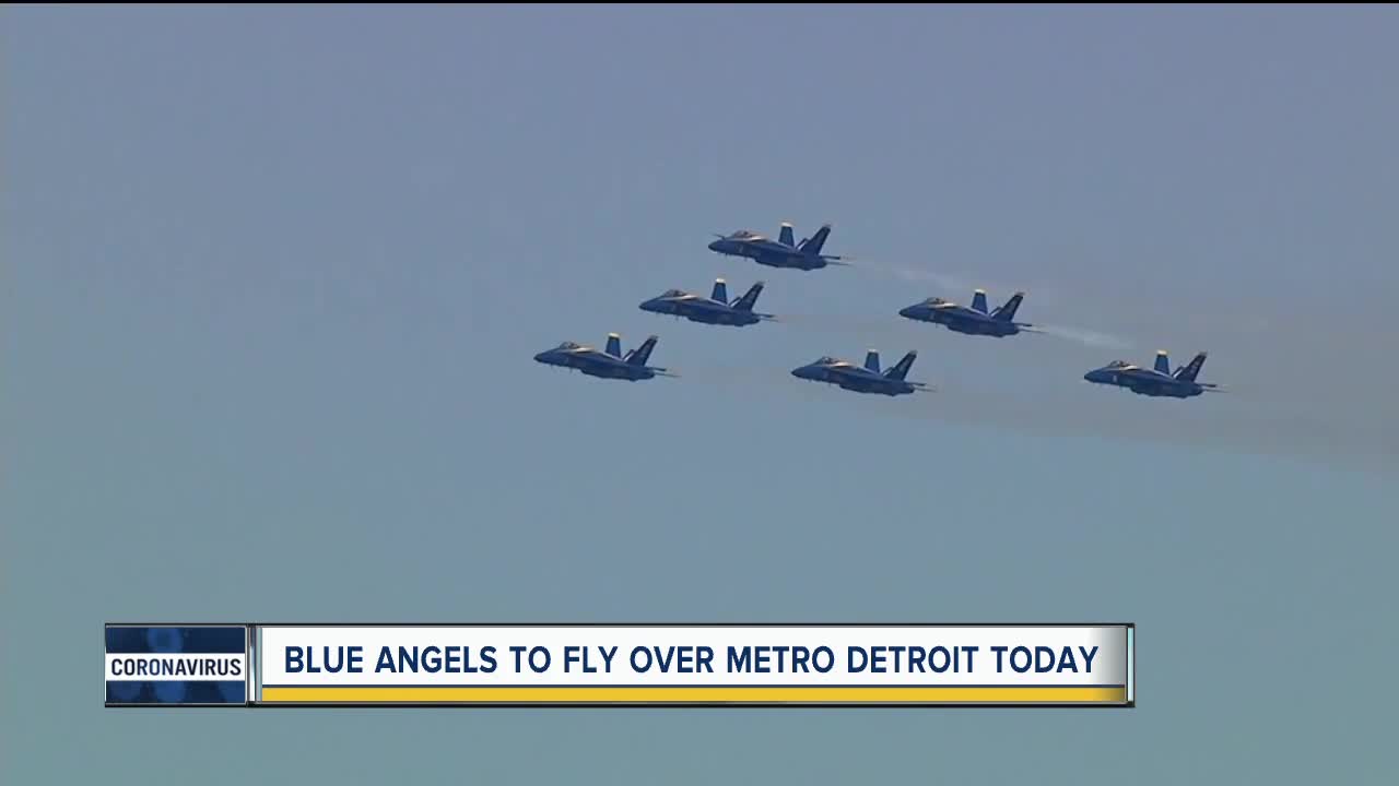 Blue Angels to fly over metro Detroit Tuesday