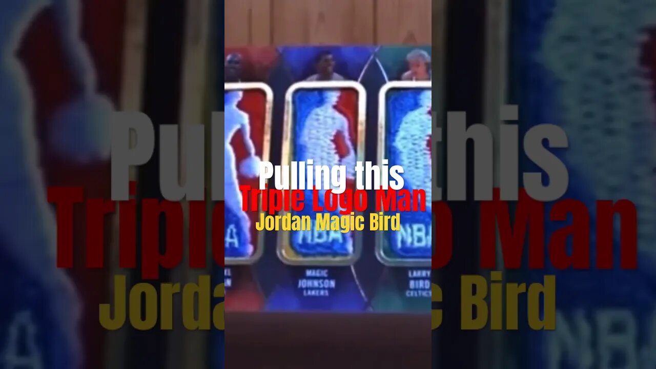 Pulling a Triple Logo Man NBA Grail card #sportscards Michael Jordan Magic and Bird