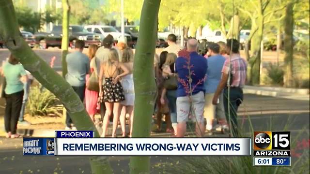 Phoenix vigil for wrong-way crash victims