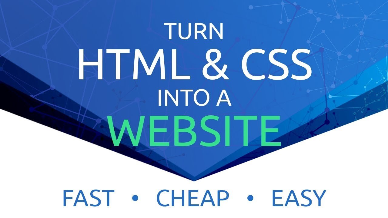 How To Make A Website From HTML & CSS - FAST, CHEAP, EASY