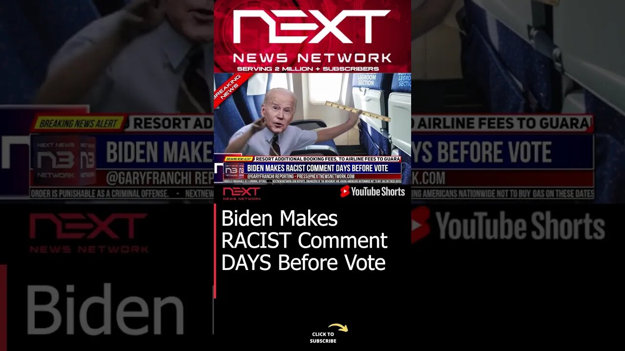 Biden Makes RACIST Comment DAYS Before Vote #shorts