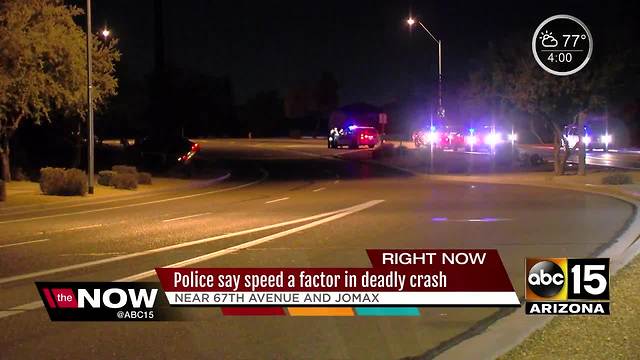 Teen girl killed in North Phoenix crash