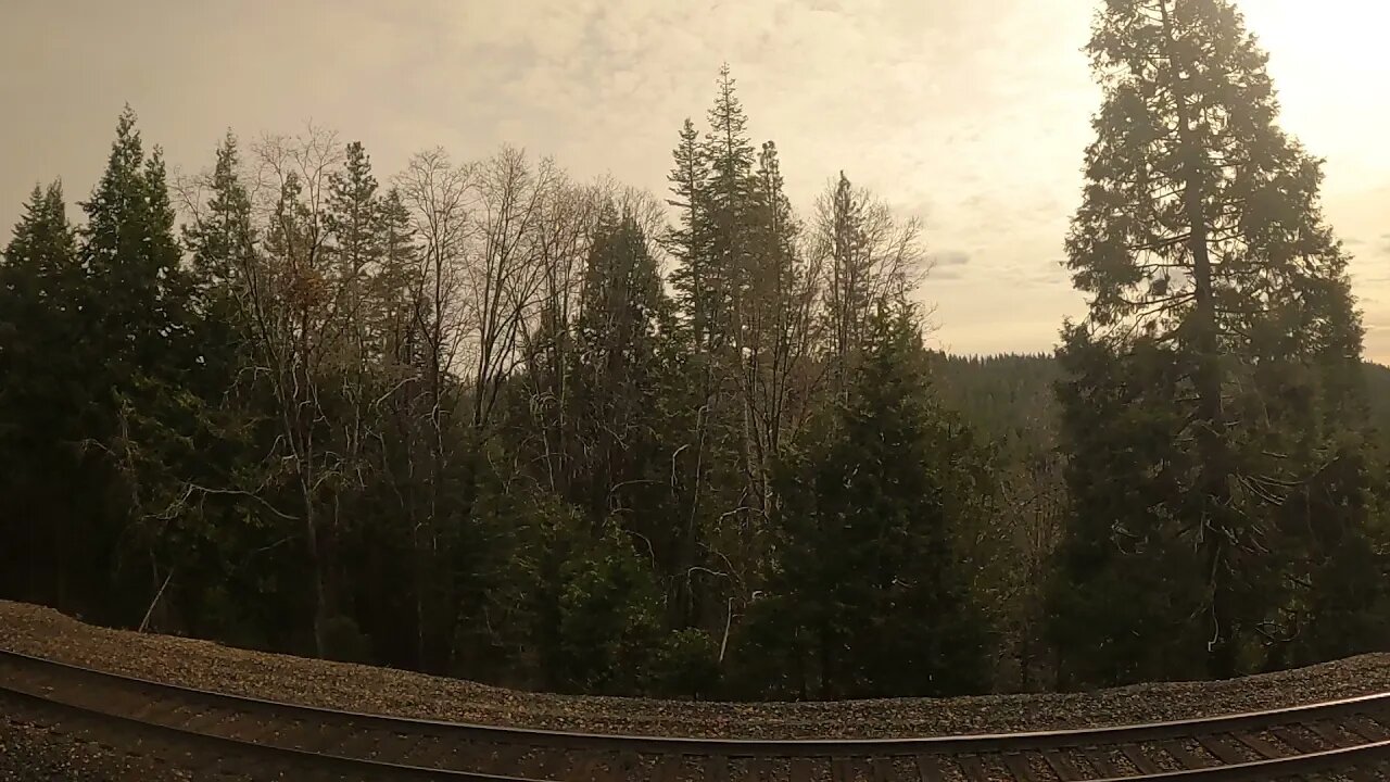 On the Amtrak California Zephyr Traveling Westbound through the Sierras