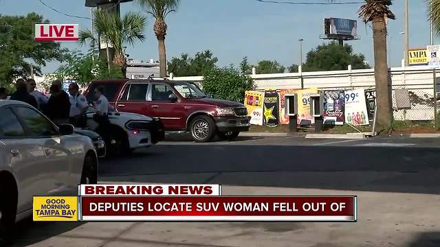 Deputies locate SUV woman fell out of in Tampa intersection