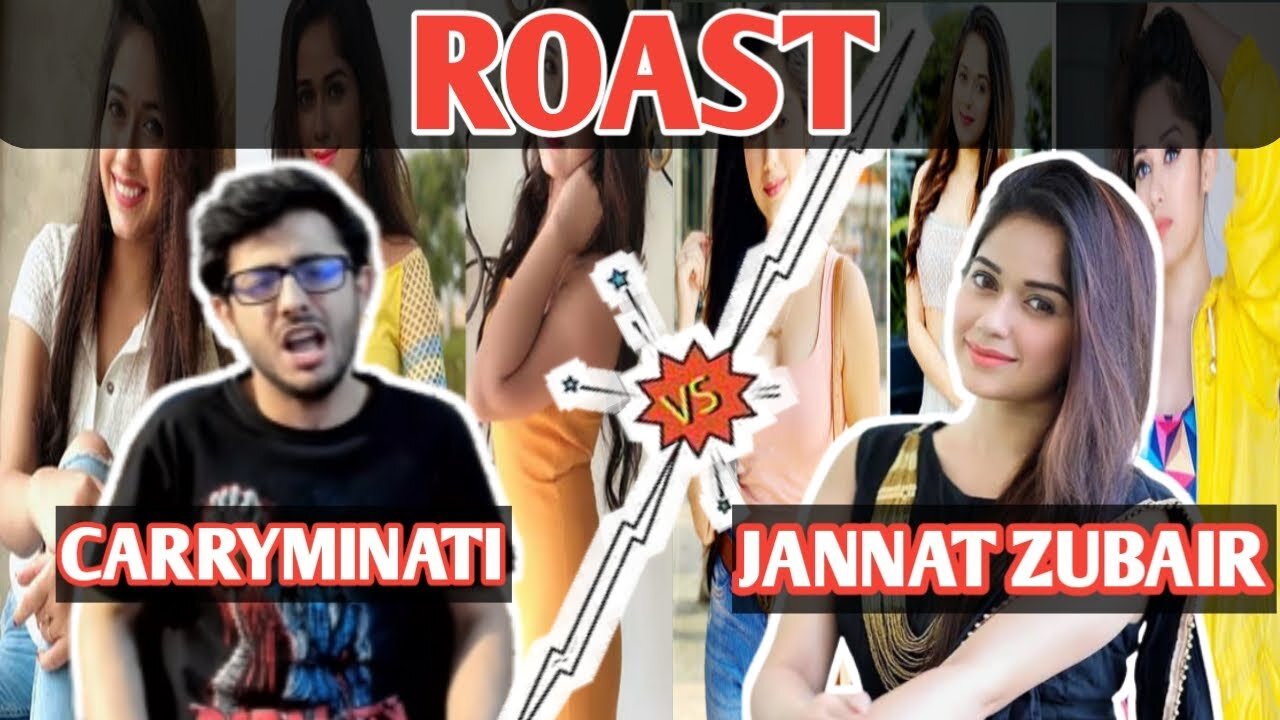 CARRY MINATI ROASTED jannat zubair TikTok star #roast #TikTok