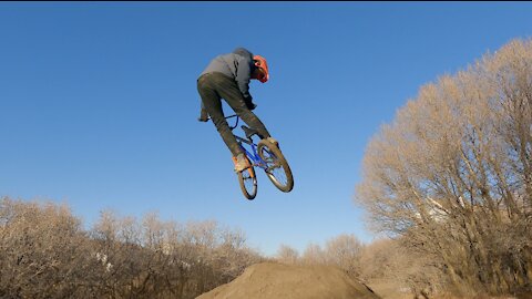 Sending it on my new bike! MTB