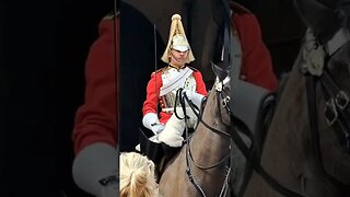 Guard shouts at tourist #horseguardsparade