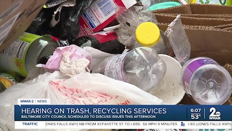Hearing on trash, recycling services