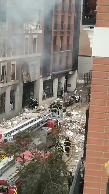 Explosão em edifício em Madrid