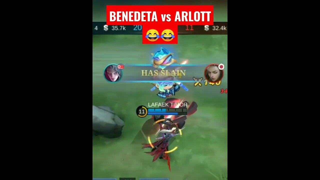 BENEDETA vs ARLOTT #mobilelegend #mobilelegends #mobilelegendsgame #mlbb #ml #tokogame #arlottmlbb