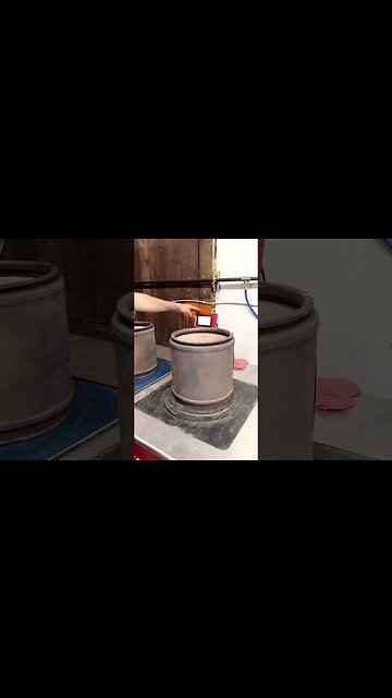 DPF filter air flow test #dpf #dpfcleaning