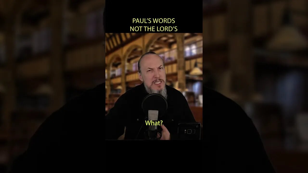 Paul's Words, Not The Lord's