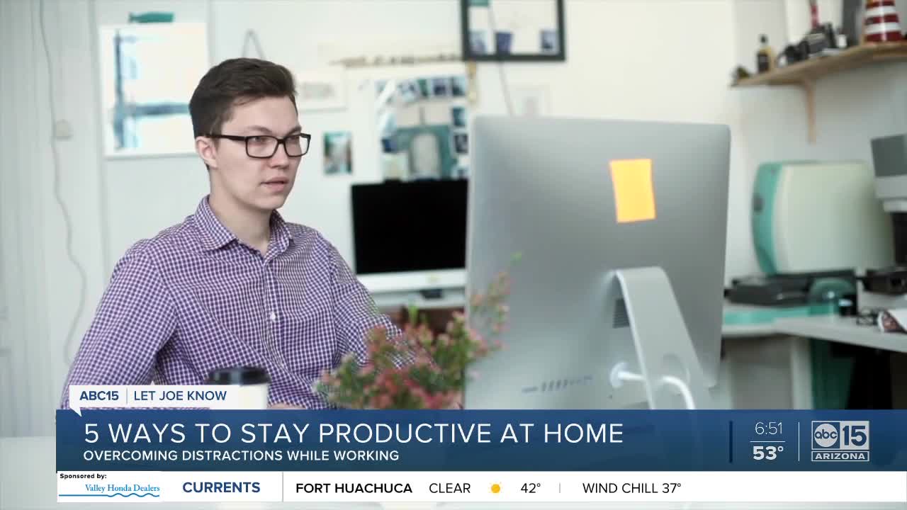 5 ways to stay productive at home