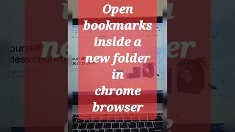 Open all bookmarks inside a new folder in chrome browser #shorts #youtubeshorts