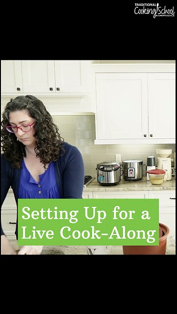 Setting up for a live Cook-Along! 😄