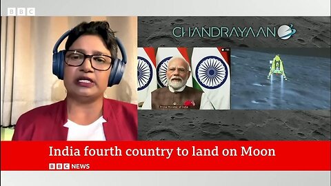 India Moon landing_ Chandrayaan-3 spacecraft lands near south pole.