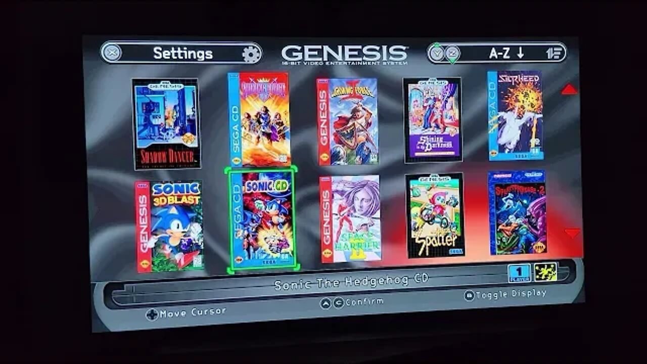 SEGA Genesis Mini 2 Space Harrier on LG 55 Class C1 Series 4K OLED